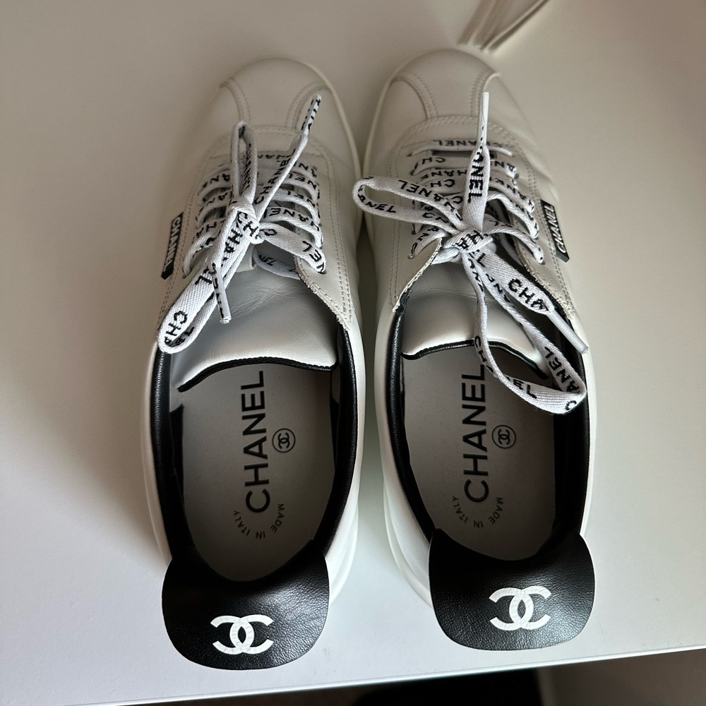 Chanel Calfskin CC Sneakers